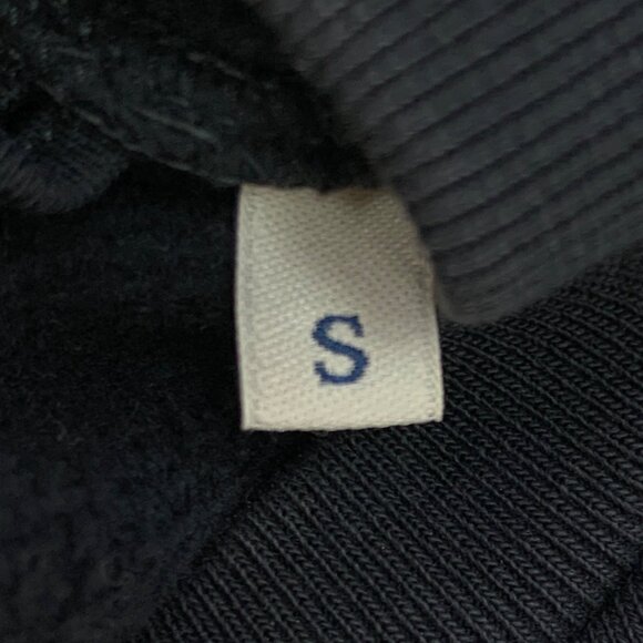 Moncler Black Logo Patch Cotton Crewneck Long Sleeve Sweatshirt - Picture 8 of 9